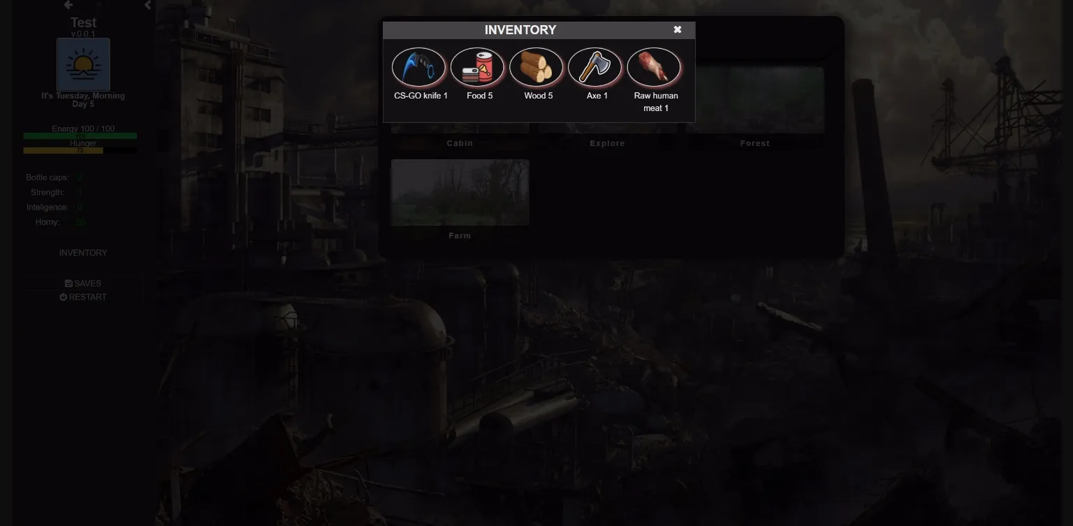 HTML Apocalyptic World [v0.57a] [ttyrke] | Free Adult Games