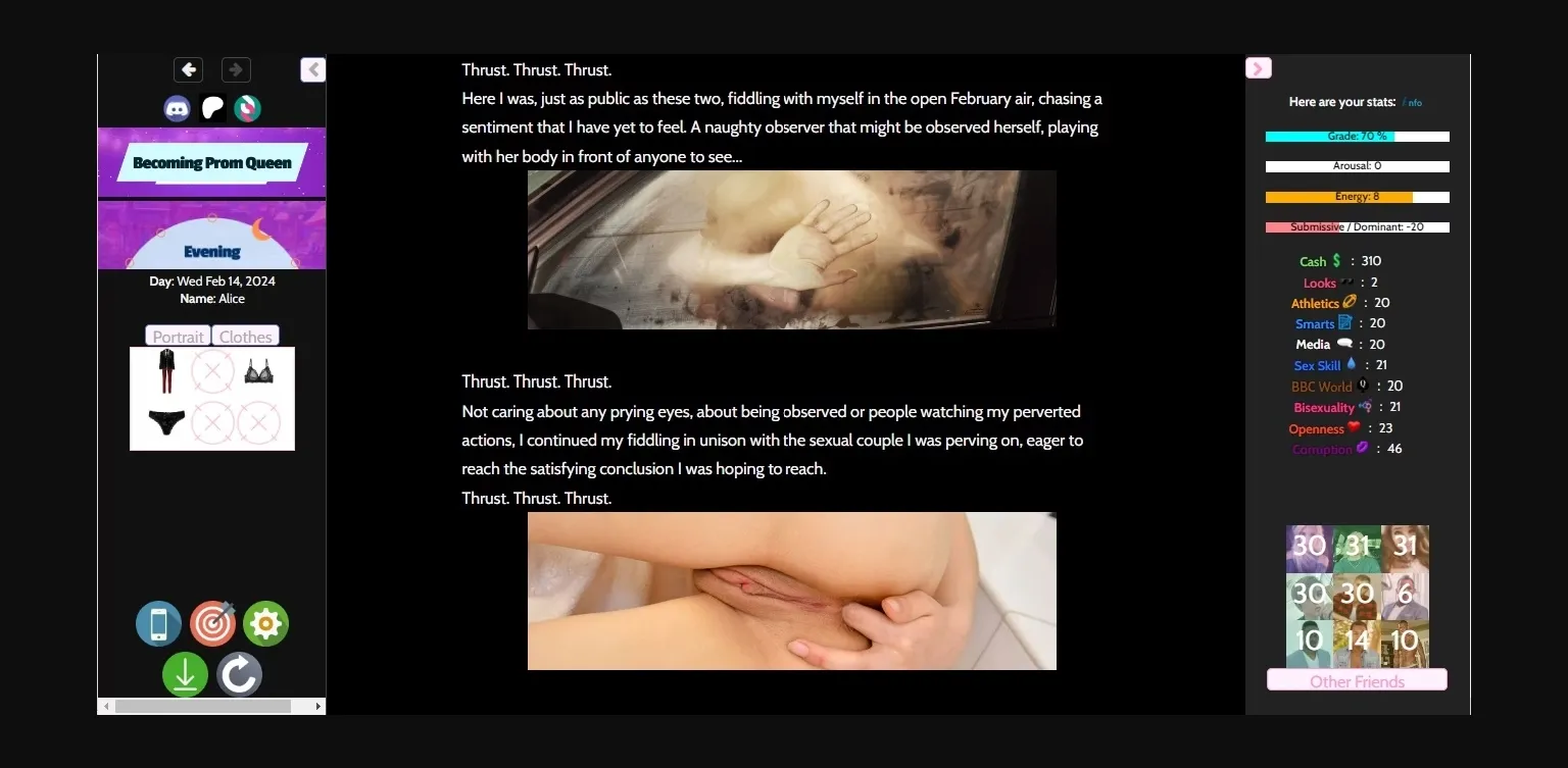 HTML Becoming Prom Queen [v0.7.0] [The Nook Erotica] | Free Adult Games