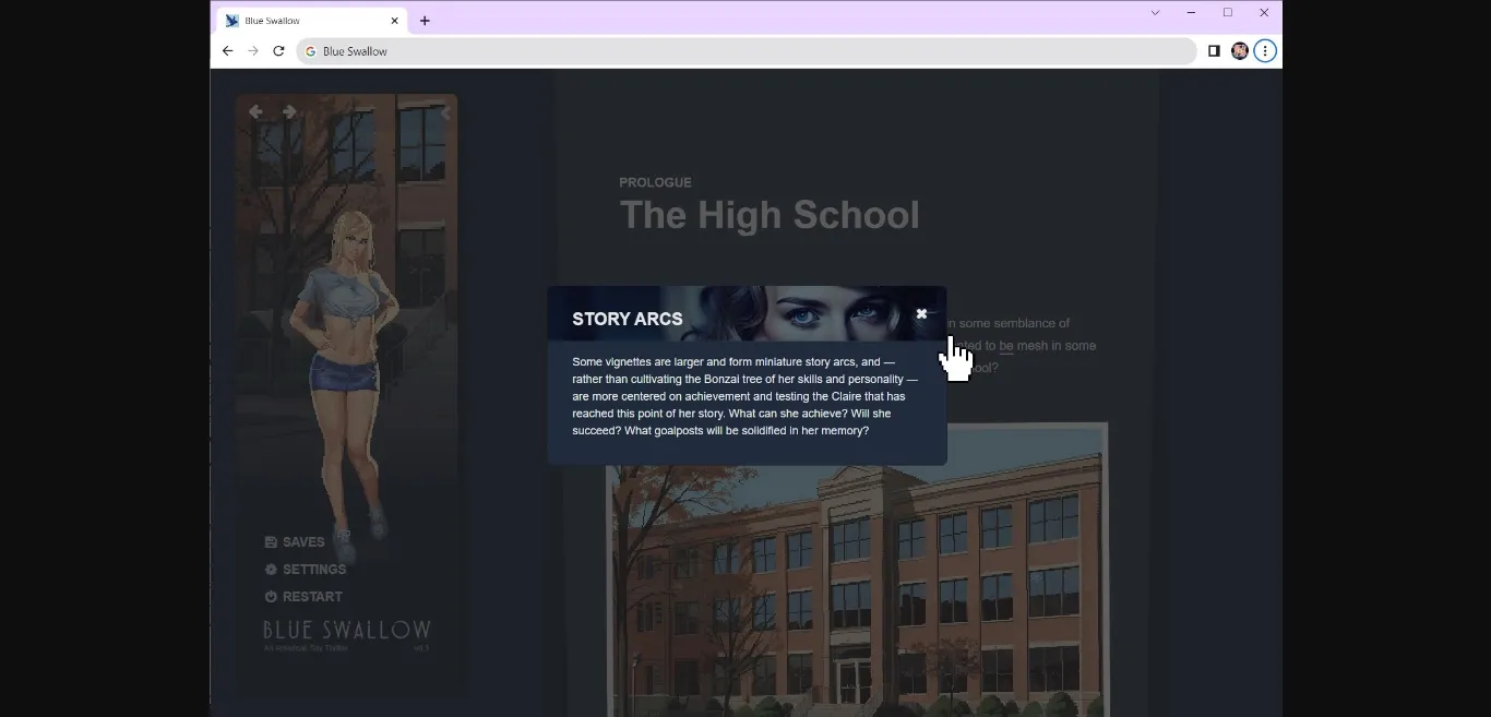 HTML Blue Swallow [v0.9.1.1] [Blue Swallow] | Free Adult Games