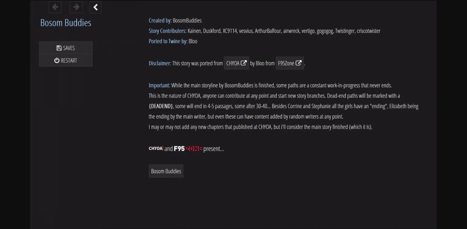 HTML Completed Bosom Buddies [Final] [BosomBuddies] | Free Adult Games