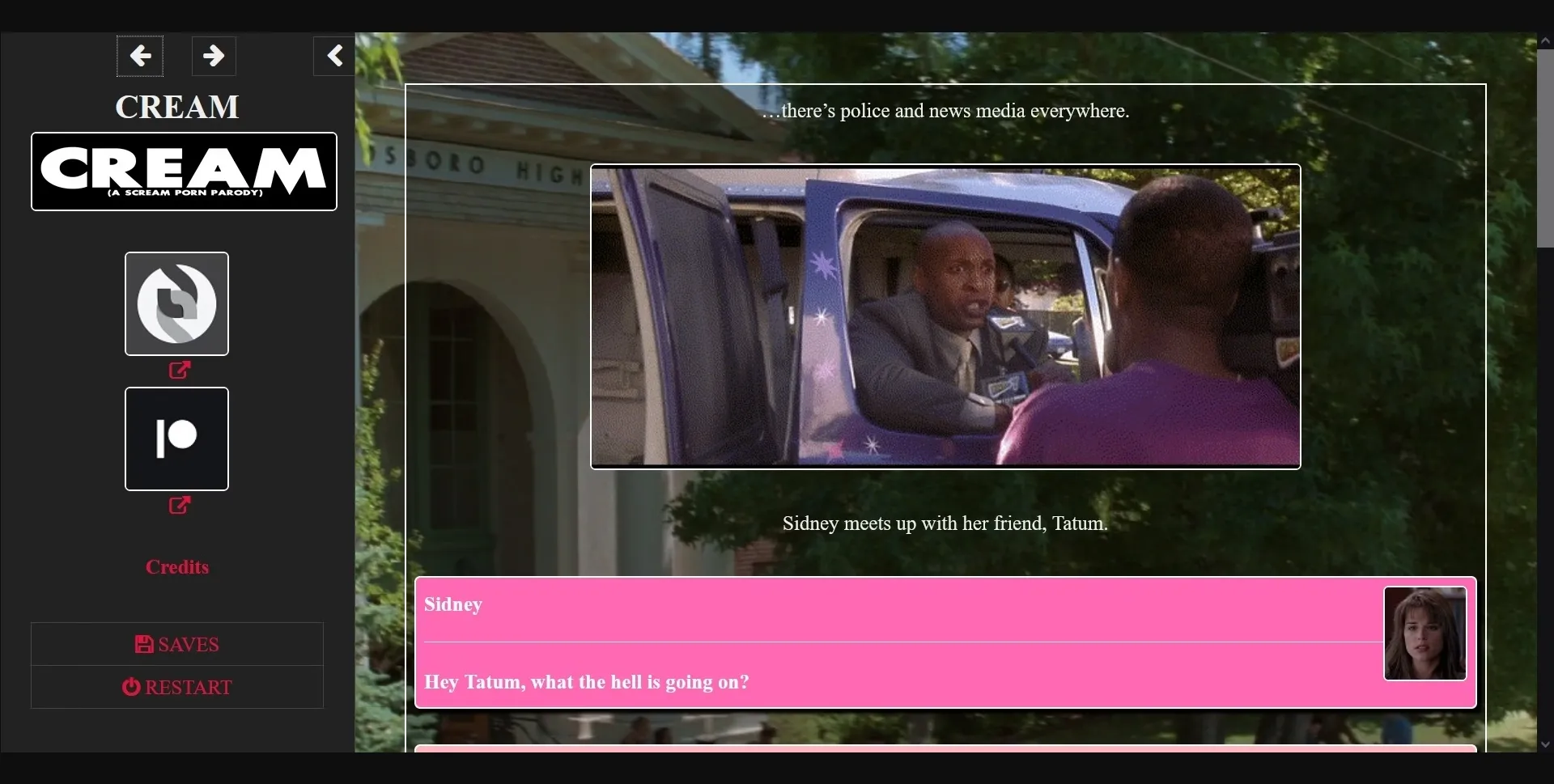 HTML Completed Cream - A Scream Porn Parody [Final] [Amai Otoko] | Free Adult Games