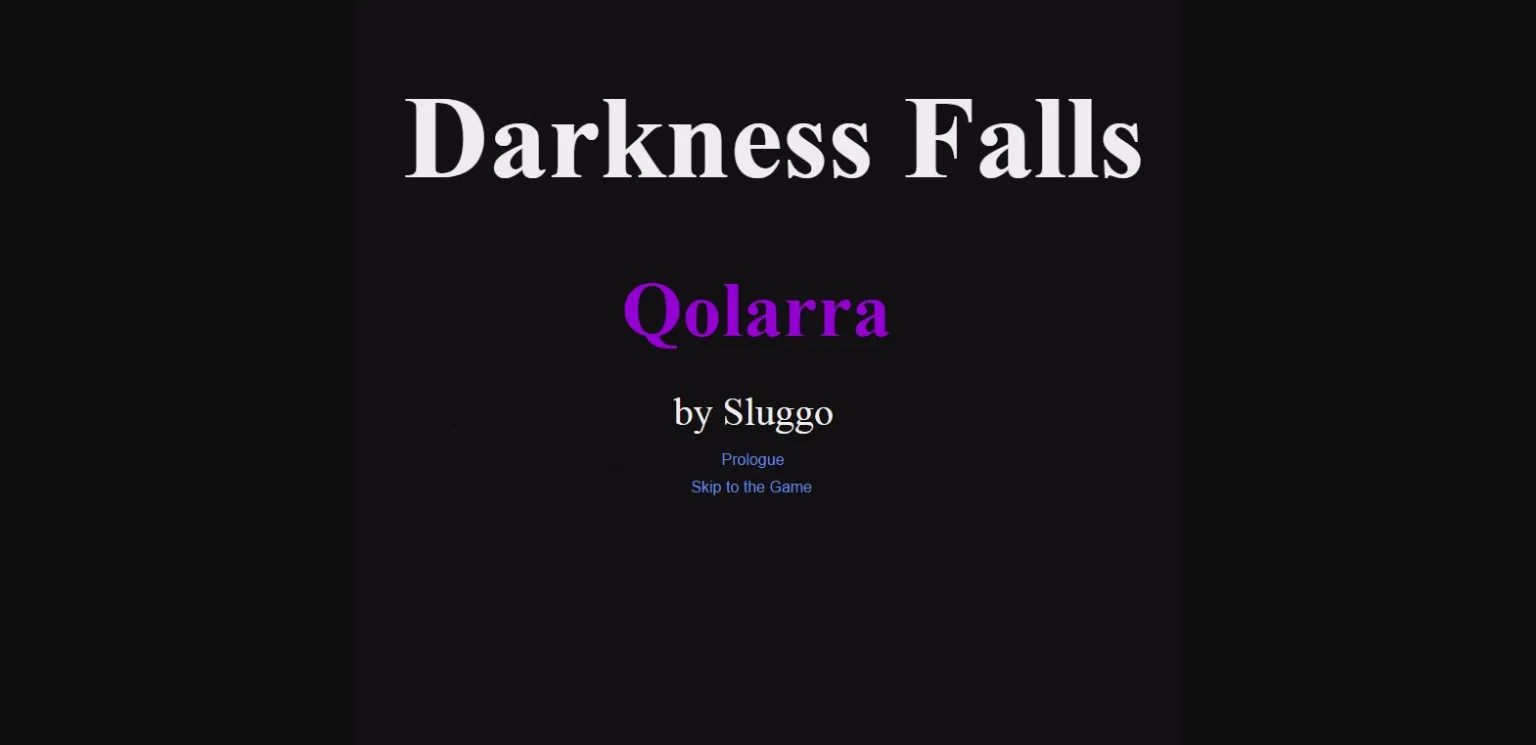 HTML Completed Darkness Falls  Qolarra [Final] [Sluggo] | Free Adult Games