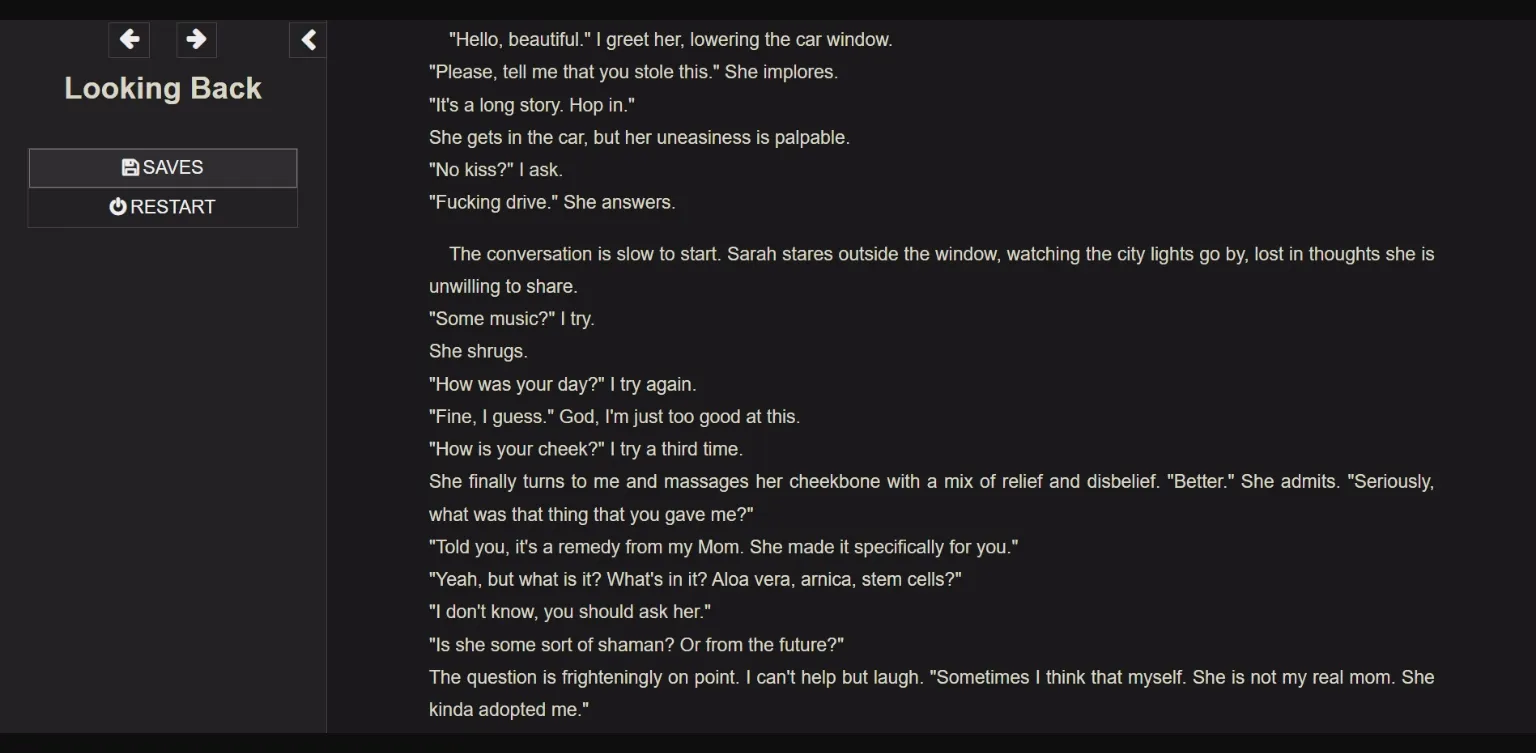 HTML Completed Looking Back [v1.1] [Nobody Cares] | Free Adult Games