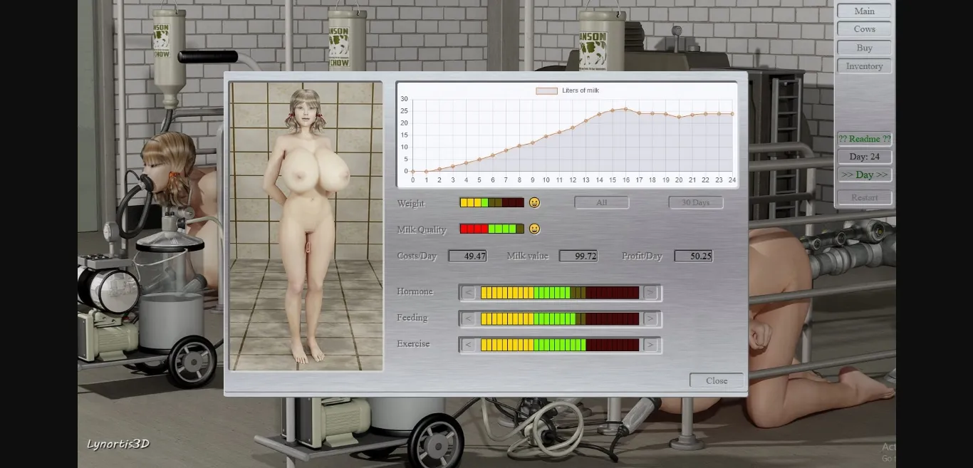 HTML Completed Milk Farm Manager [Final] [Lynortis] | Free Adult Games