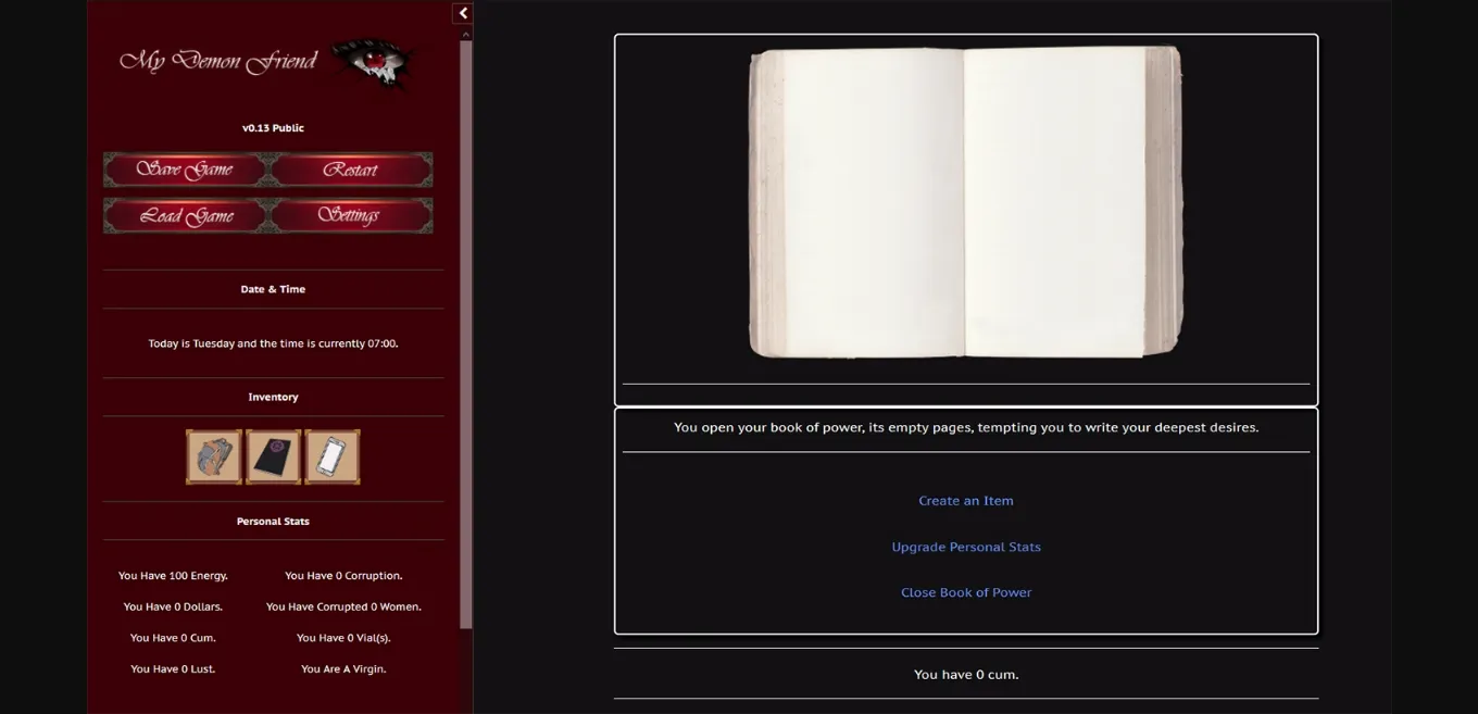 HTML Completed My Demon Friend [v1.2a] [Aviary] | Free Adult Games