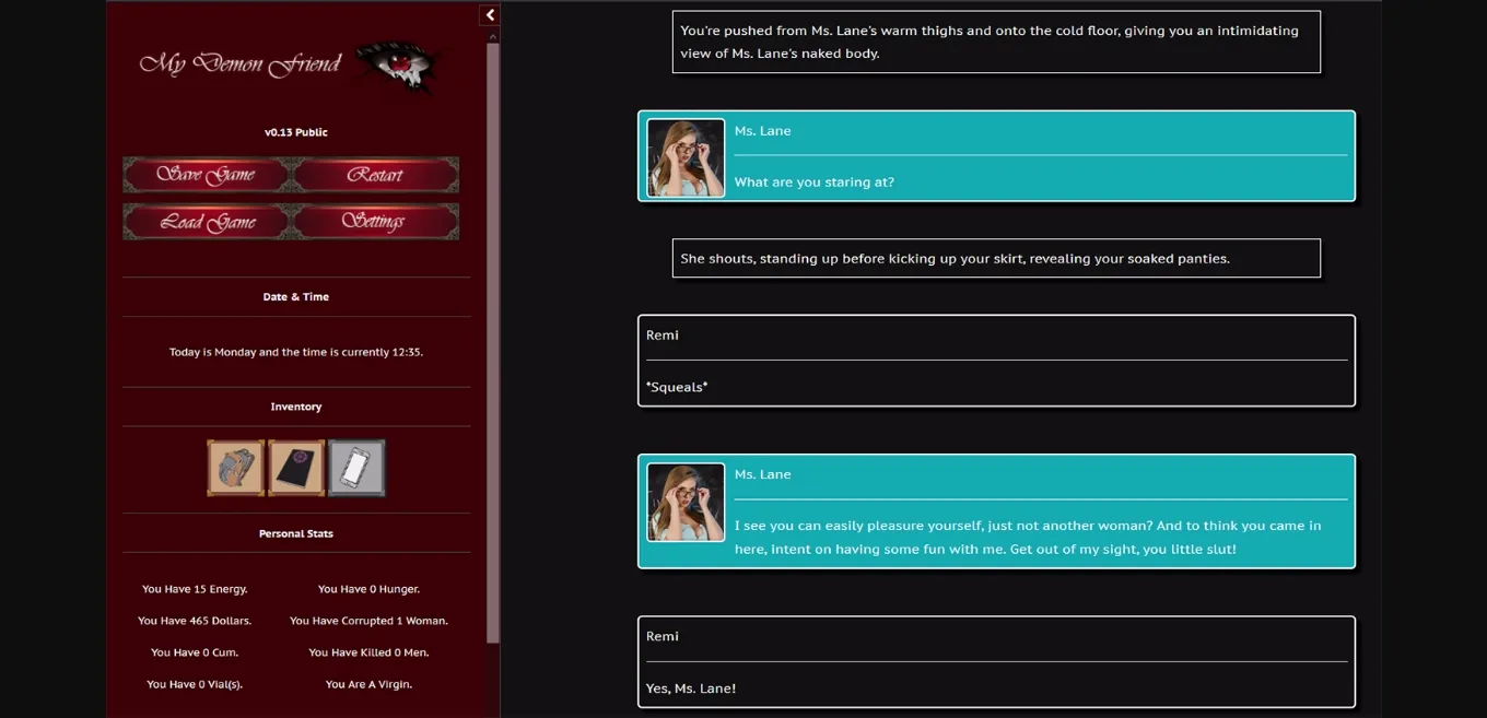 HTML Completed My Demon Friend [v1.2a] [Aviary] | Free Adult Games