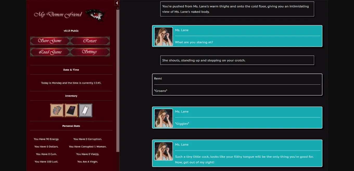 HTML Completed My Demon Friend [v1.2a] [Aviary] | Free Adult Games