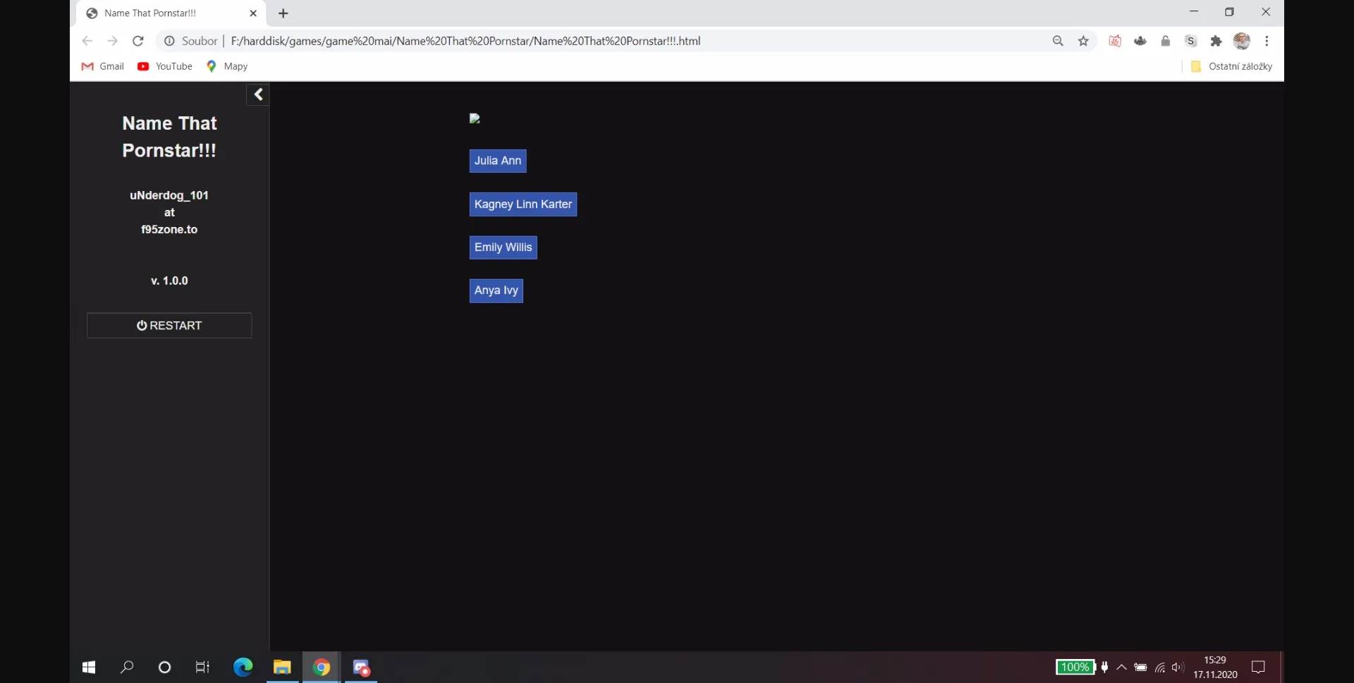HTML Completed Name That Pornstar!!! [v.1.1.0] [uNderdog_101] | Free Adult Games