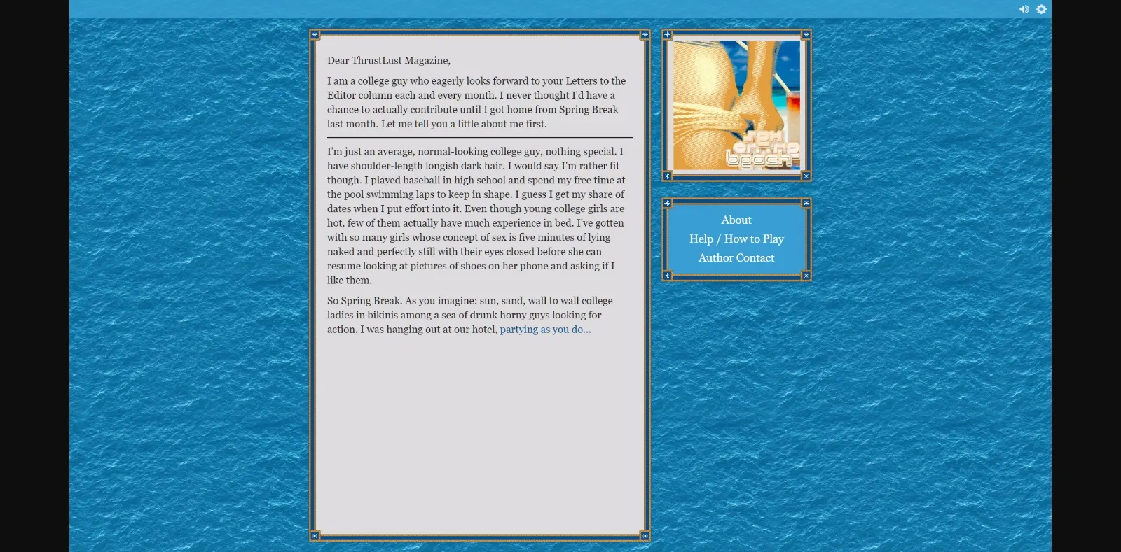 HTML Completed Sex on the Beach [Final] [Hanon Ondricek] | Free Adult Games