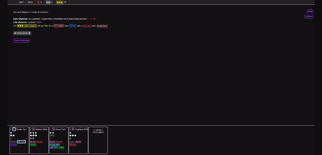 HTML Completed Space Whores [v1.1.1] [Starport X-69] | Free Adult Games