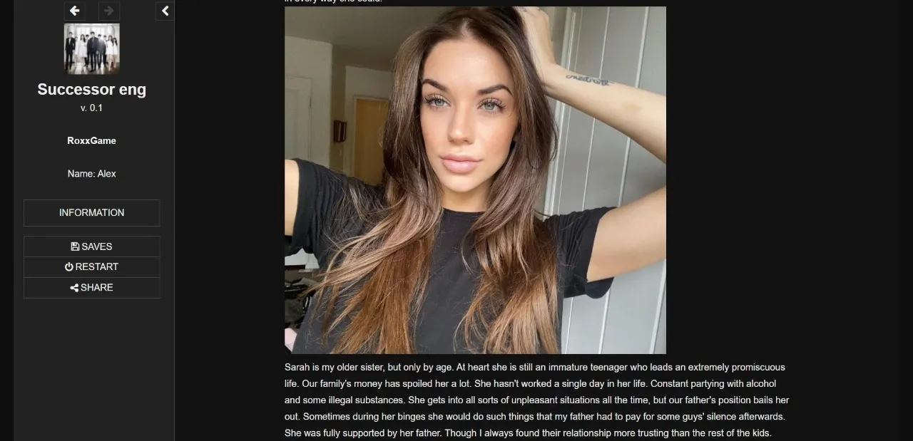 HTML Completed Successor [v1.0] [RoxxGame] | Free Adult Games