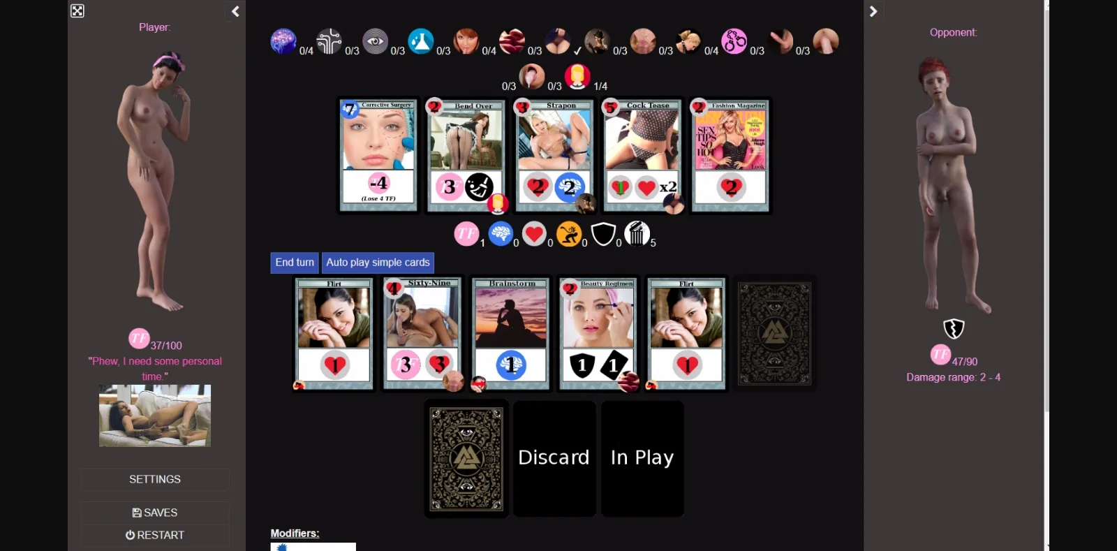 HTML Completed TF Card Battle [v1.24] [Apollo Seven] | Free Adult Games