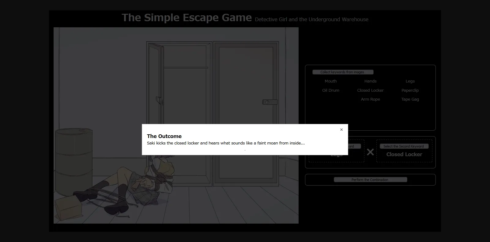 HTML Completed The Simple Escape Game ~Detective Girl and the Underground Warehouse~ [Final] [TripleQ] | Free Adult Games