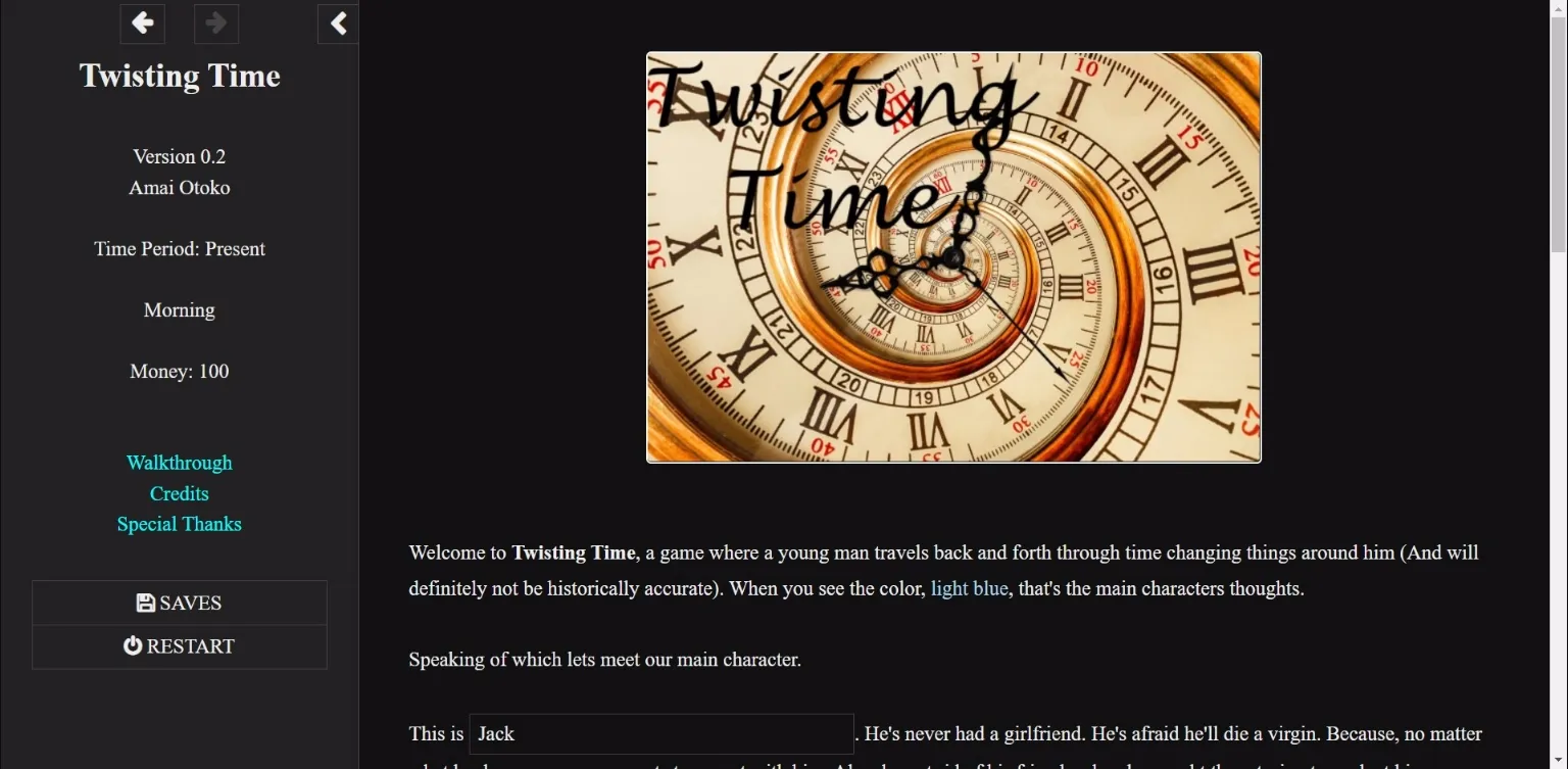 HTML Completed Twisting Time [v1.0] [Amai Otoko] | Free Adult Games