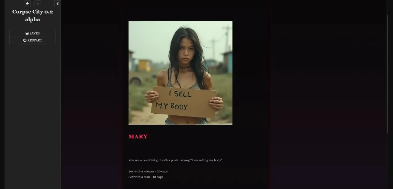 HTML Corpse City [v0.2.1 Alpha] [SilkSpice] | Free Adult Games