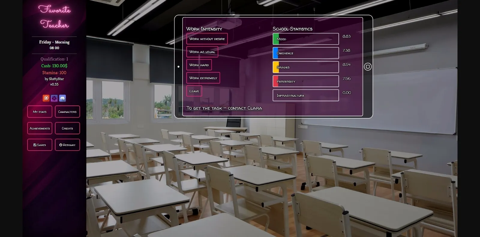 HTML Favorite Teacher [v1.51] [SluttyStar] | Free Adult Games