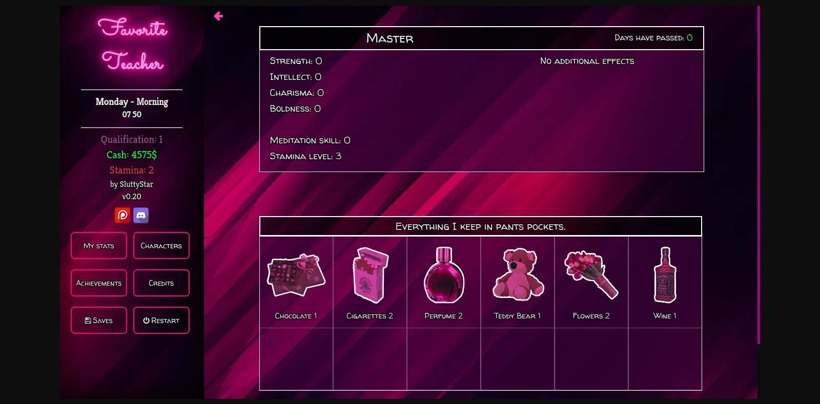 HTML Favorite Teacher [v1.51] [SluttyStar] | Free Adult Games