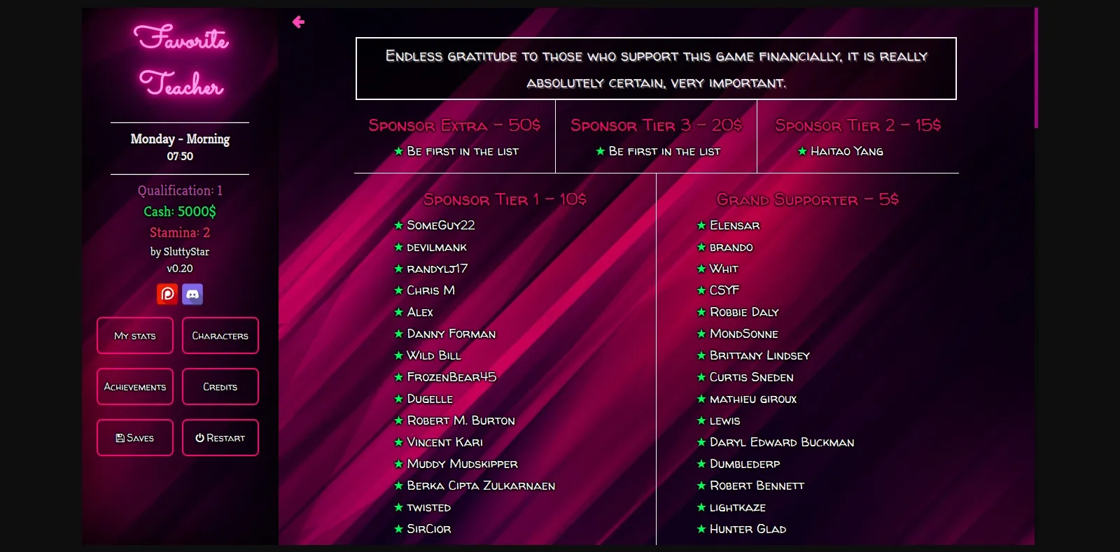 HTML Favorite Teacher [v1.51] [SluttyStar] | Free Adult Games