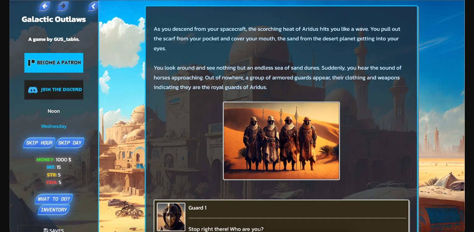 HTML Galactic Outlaws [v0.6] [GUS] | Free Adult Games