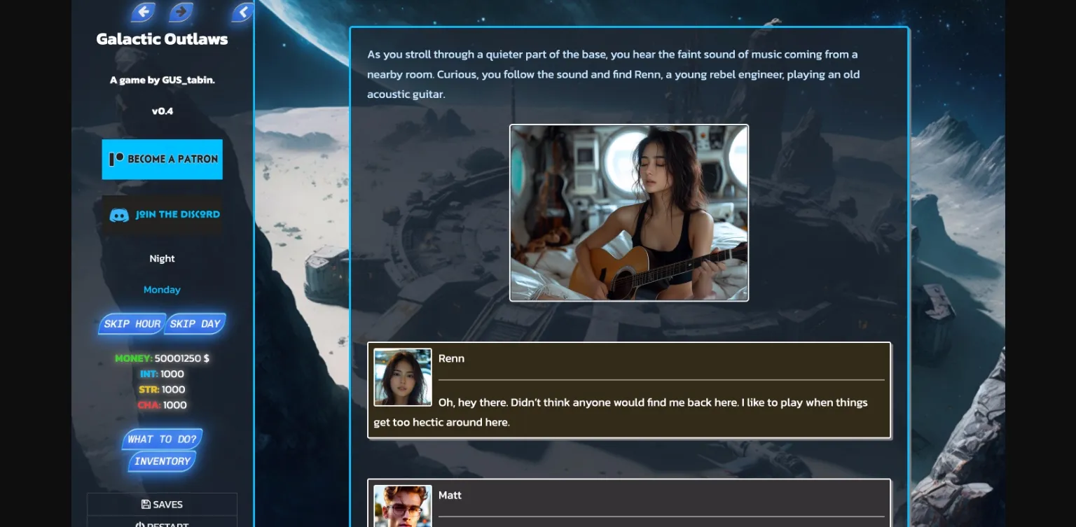 HTML Galactic Outlaws [v0.6] [GUS] | Free Adult Games