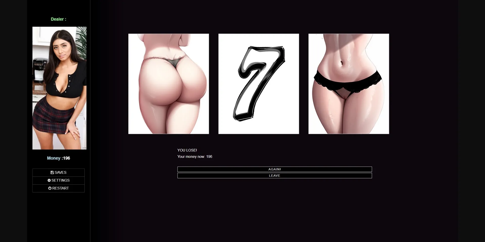 HTML Gambling Her [v0.6] [Kinkzgames] | Free Adult Games