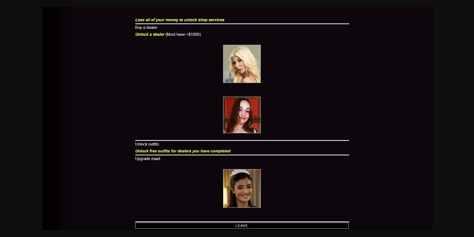 HTML Gambling Her [v0.6] [Kinkzgames] | Free Adult Games