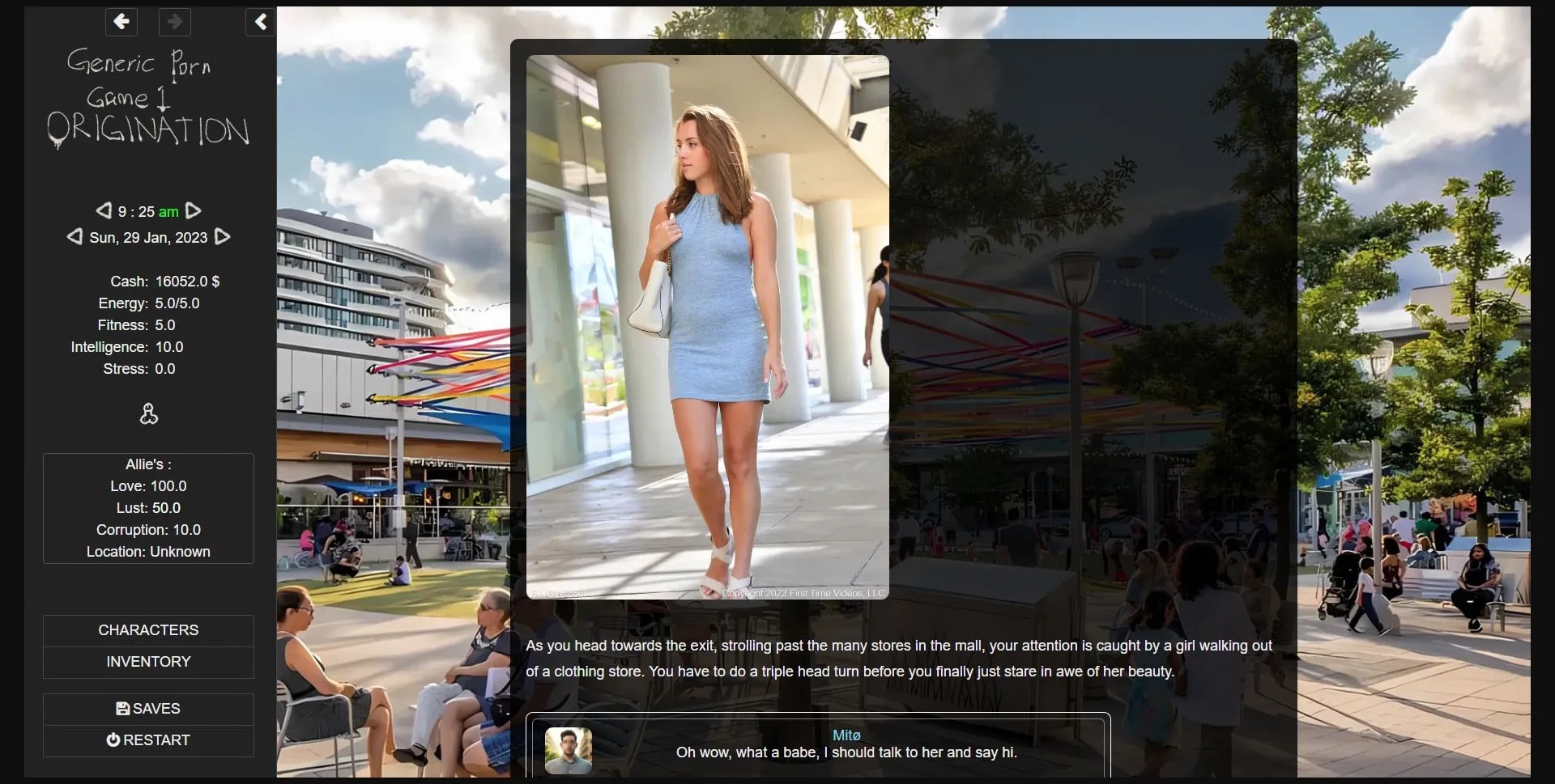 HTML Generic Porn Game 1 - Origination [v0.08] [CreativelyChallengedDeveloper] | Free Adult Games