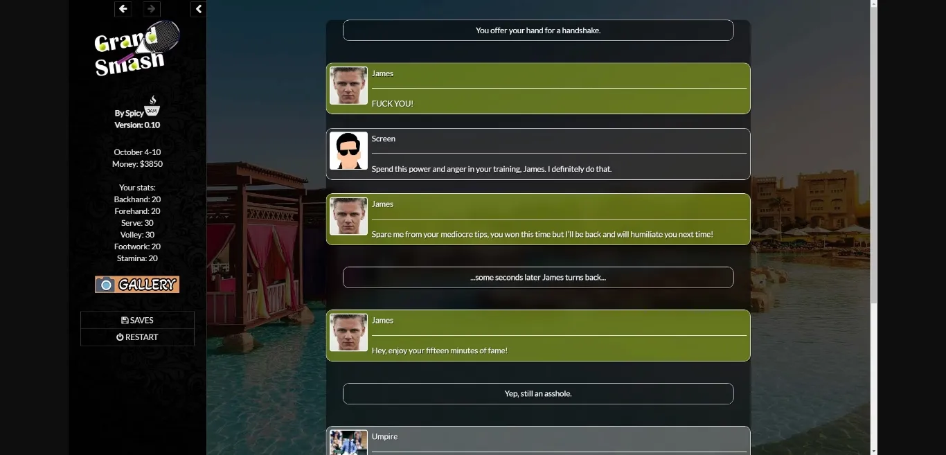 HTML Grand Smash [v0.96] [SpicyJam] | Free Adult Games