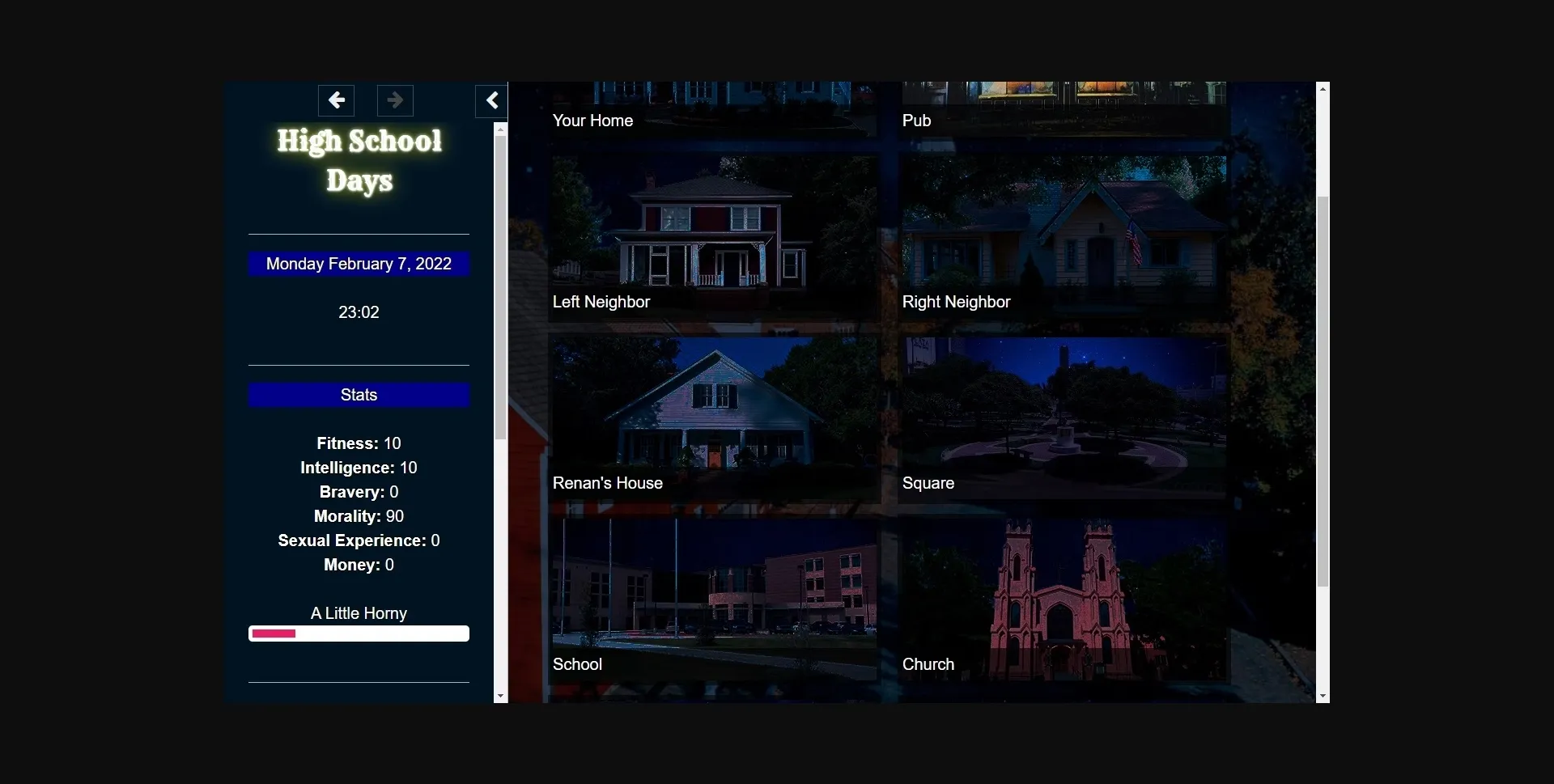 HTML High School Days [v0.0.9.5] [WWard] | Free Adult Games