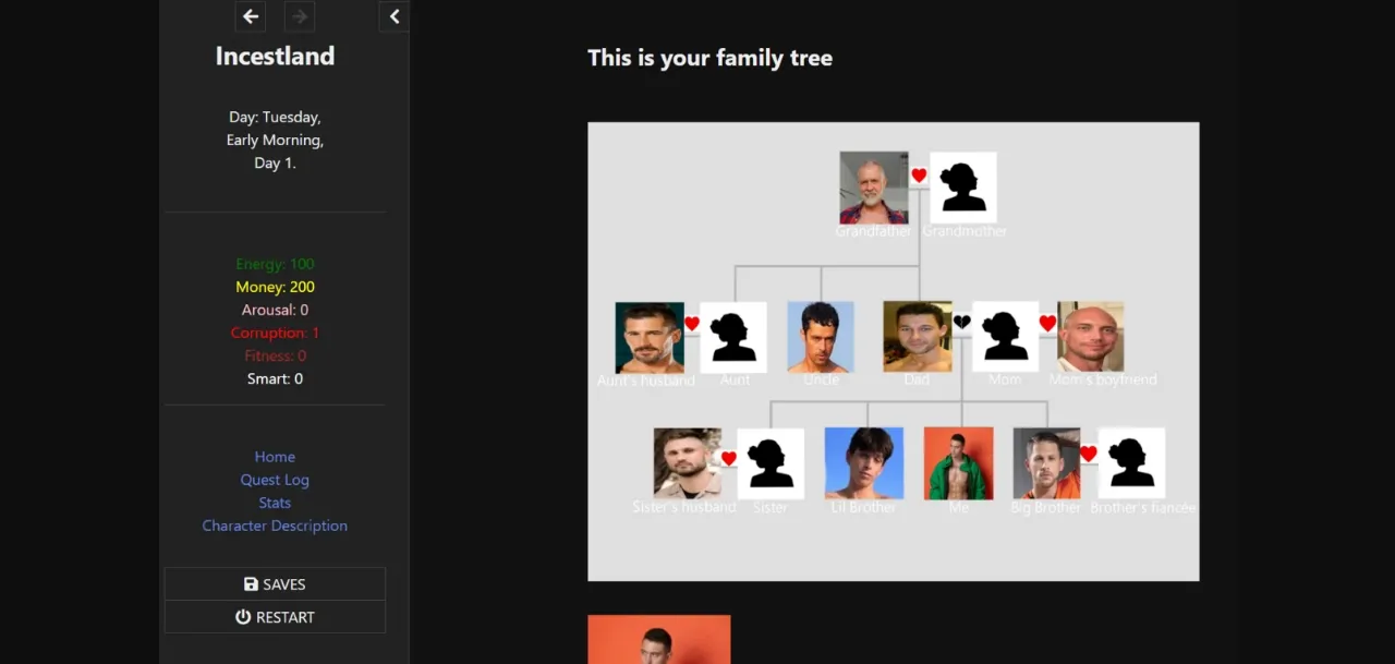 HTML IncestLand [Demo v4] [Raiton120] | Free Adult Games