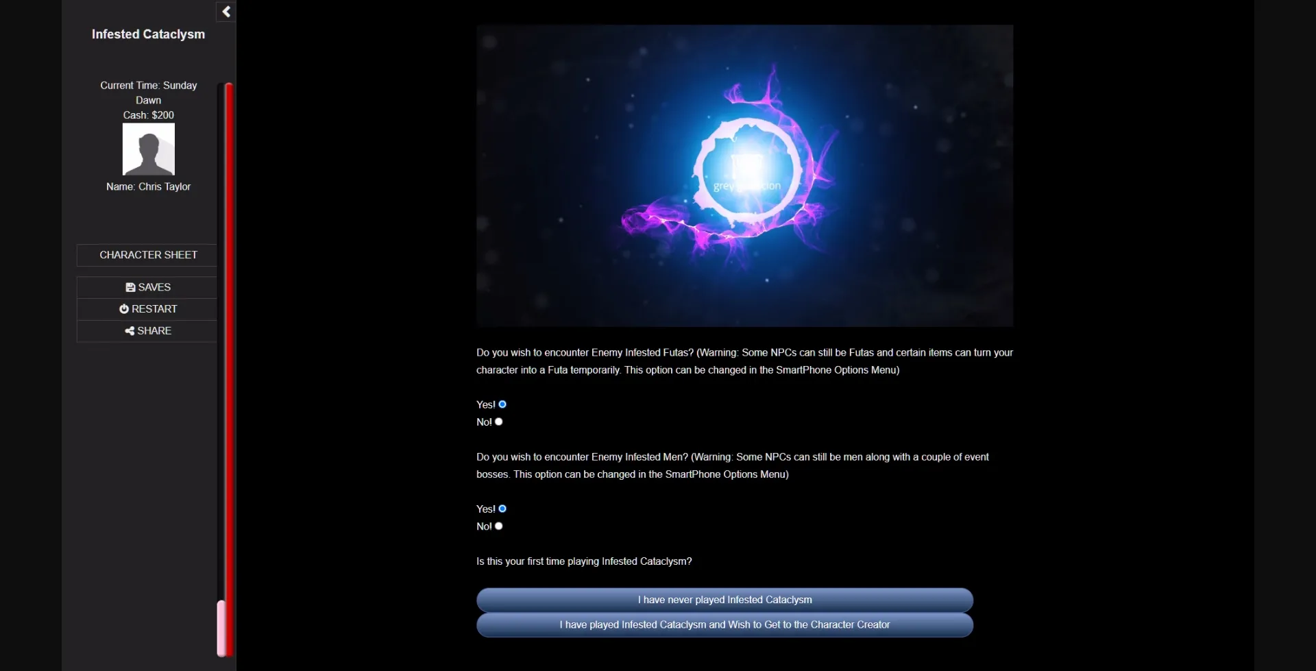 HTML Infested Cataclysm [v0.1.6b] [Grey Goo Scion] | Free Adult Games