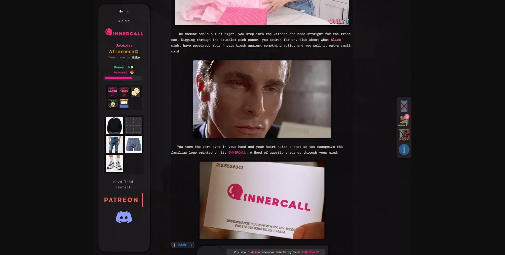 HTML Innercall [v0.3.1 Public] [Cerbee] | Free Adult Games