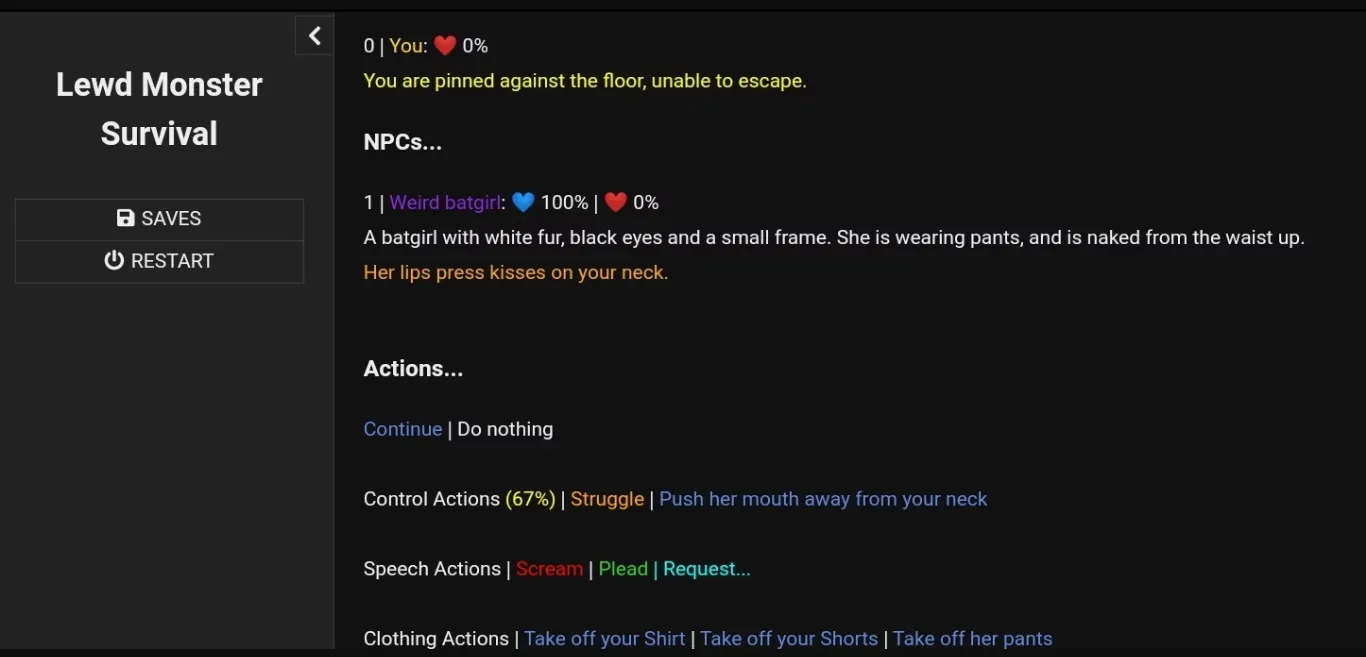 HTML Lewd Monster Survival [v0.0.3] [MeiMeei] | Free Adult Games