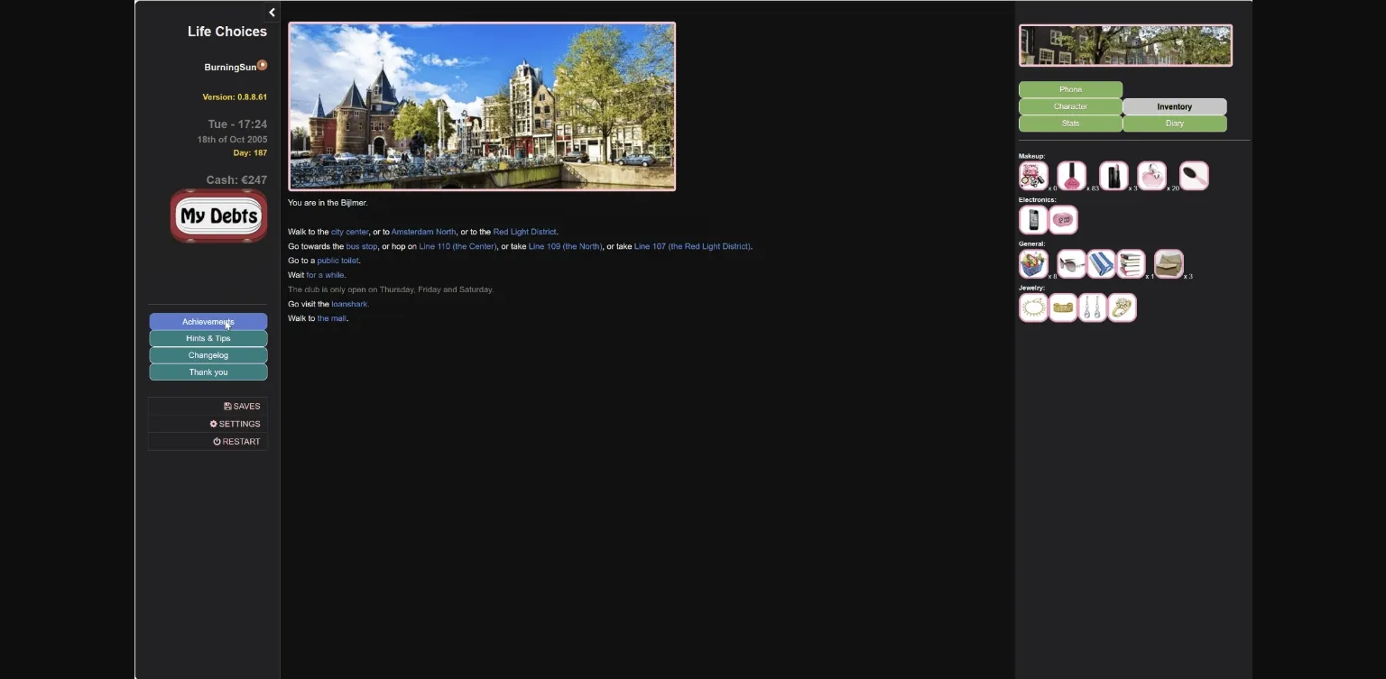 HTML Life Choices [v0.8.8.73] [Burningsun] | Free Adult Games