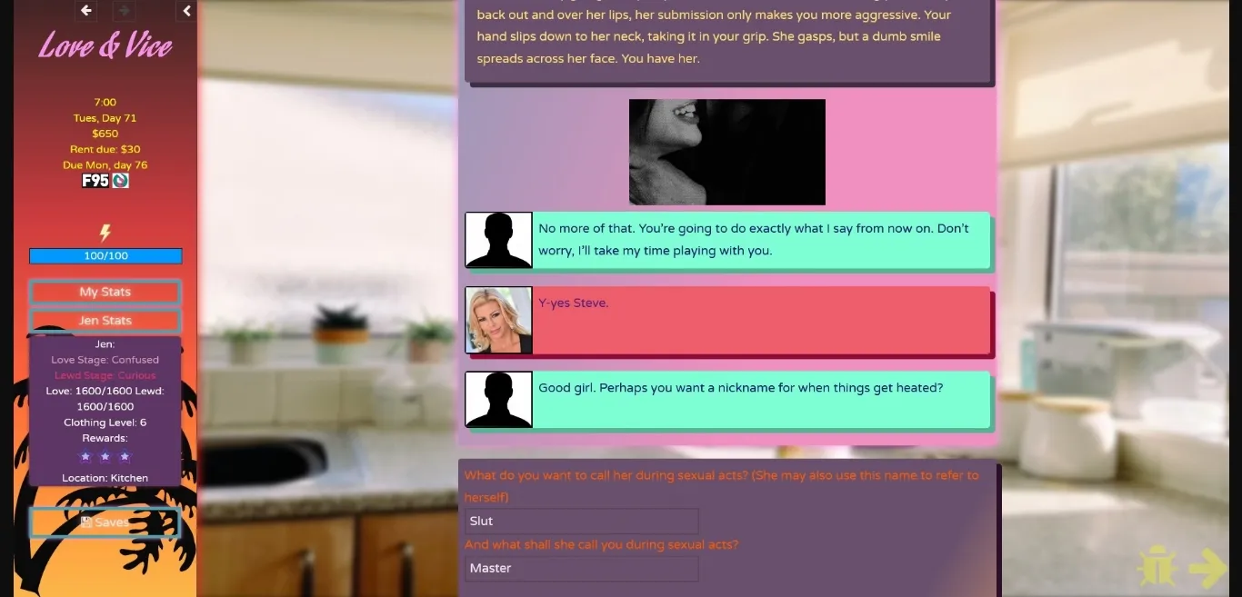 HTML Love & Vice [R15] [MakinWaves] | Free Adult Games