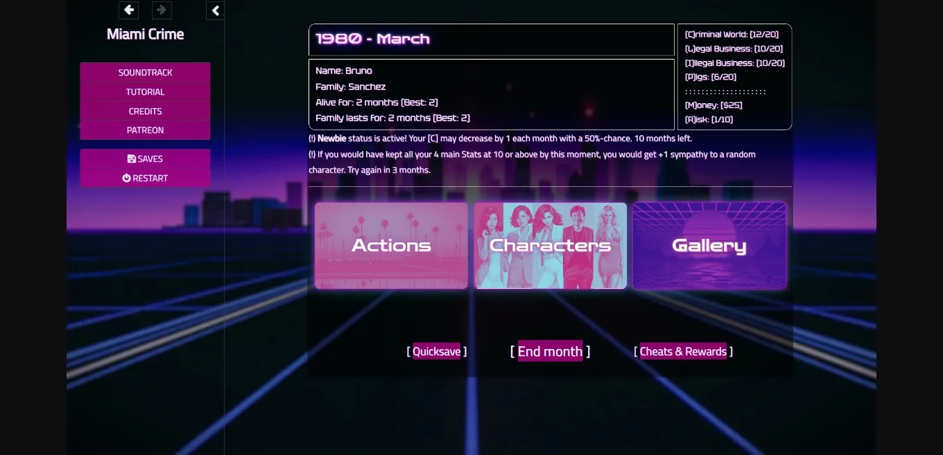 HTML Miami Crime [v0.83.1] [MercuryDev] | Free Adult Games