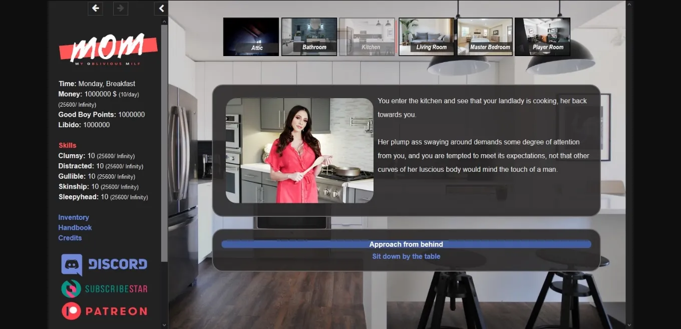 HTML My Oblivious MILF [v0.156.0] [My Oblivious Developer] | Free Adult Games