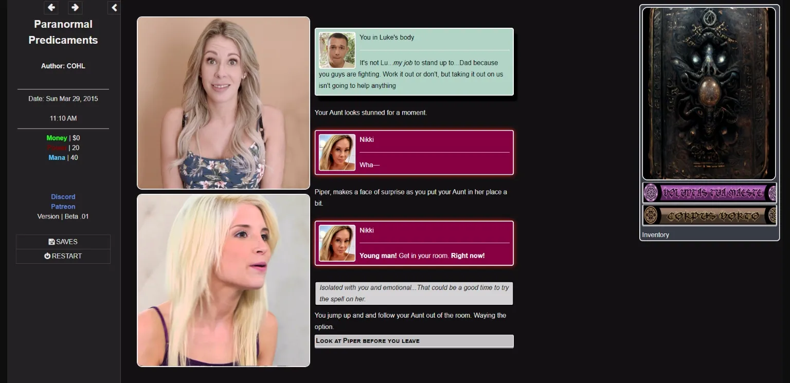 HTML Paranormal Predicaments [v0.420.69.6] [COHL] | Free Adult Games