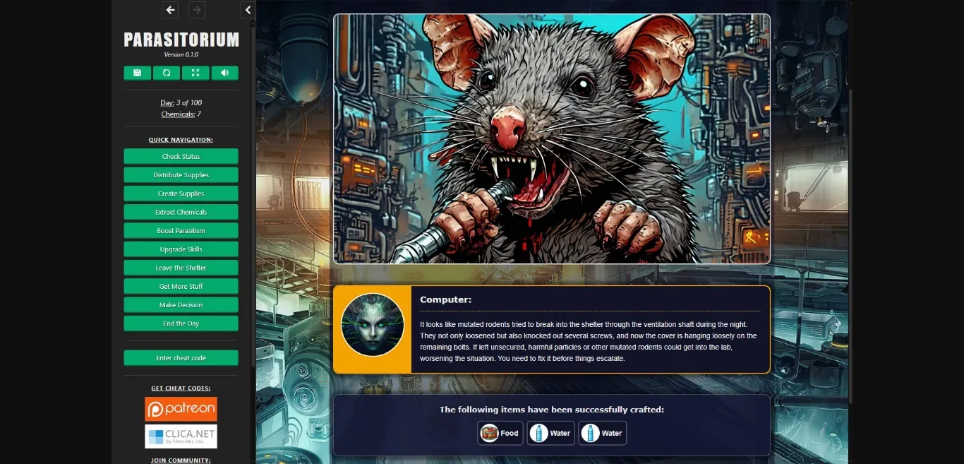 HTML Parasitorium [v0.1.0] [SupremeAI] | Free Adult Games