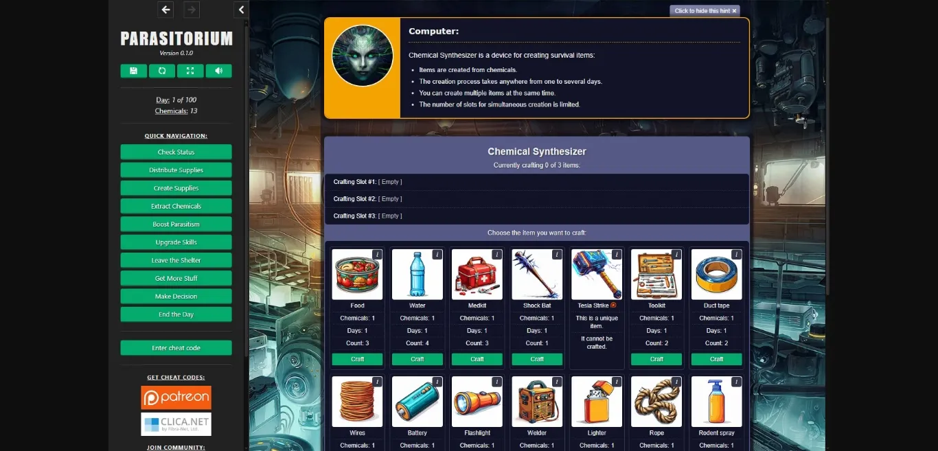 HTML Parasitorium [v0.1.0] [SupremeAI] | Free Adult Games