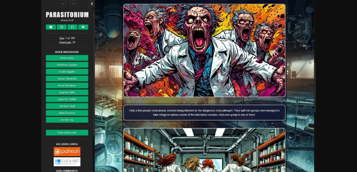 HTML Parasitorium [v0.1.0] [SupremeAI] | Free Adult Games