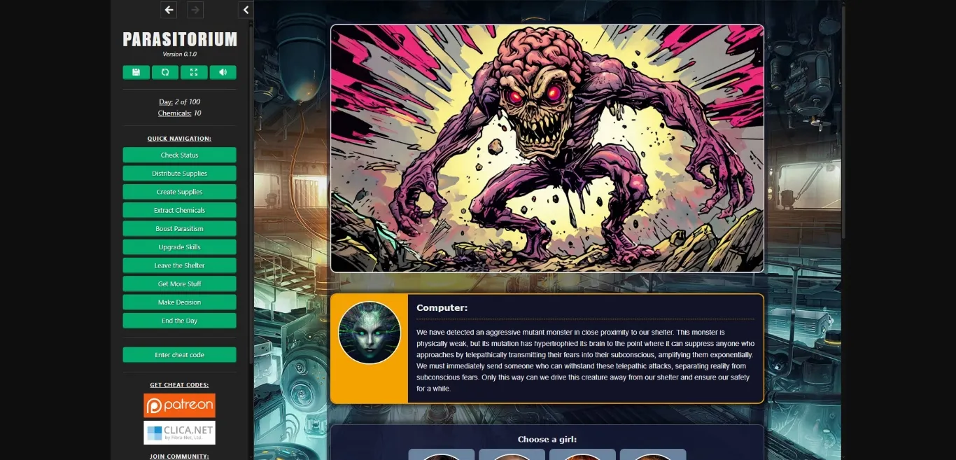 HTML Parasitorium [v0.1.0] [SupremeAI] | Free Adult Games