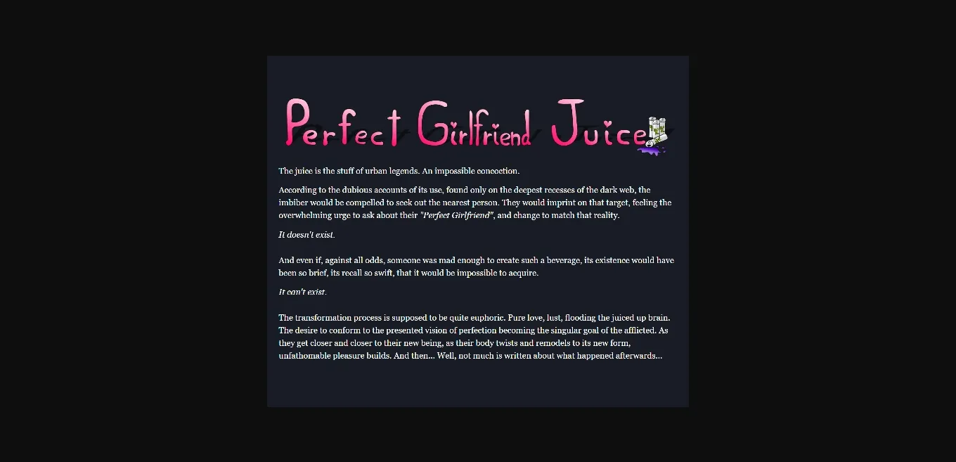 HTML Perfect Girlfriend Juice [v1.0.0] [Herrozod] | Free Adult Games
