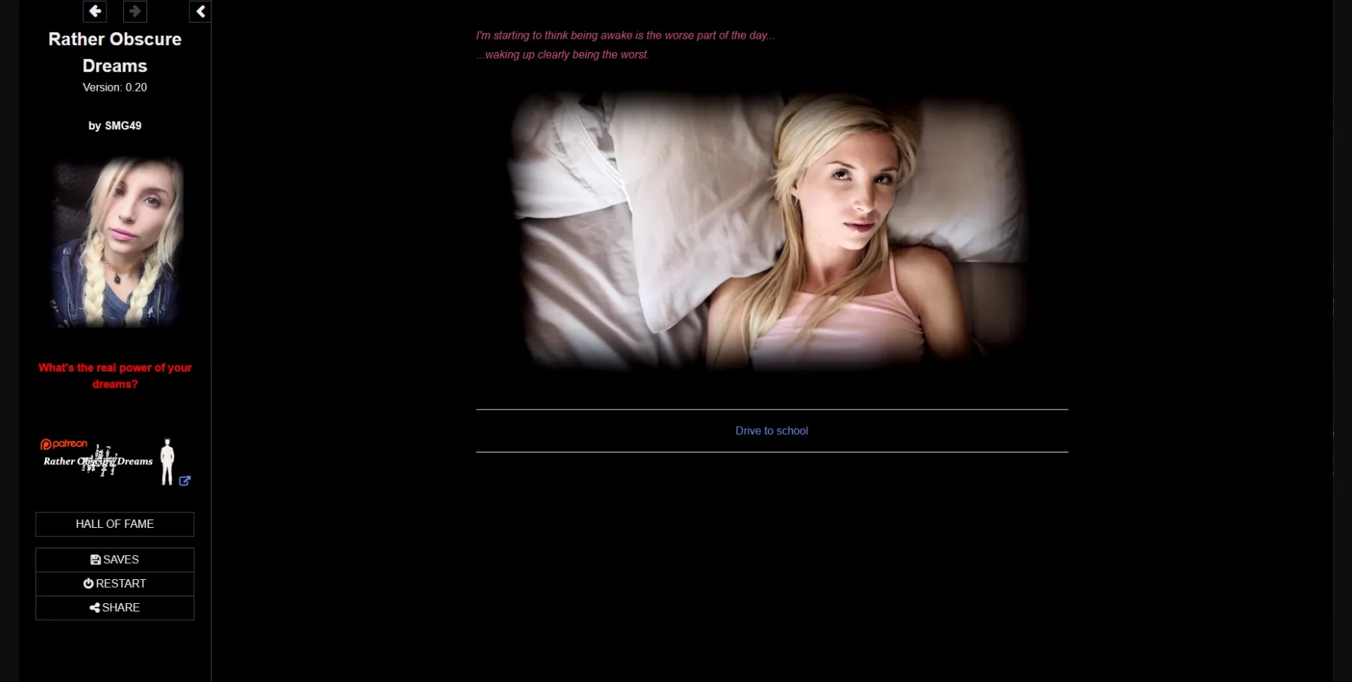 HTML Rather Obscure Dreams [v0.21] [SMG49] | Free Adult Games