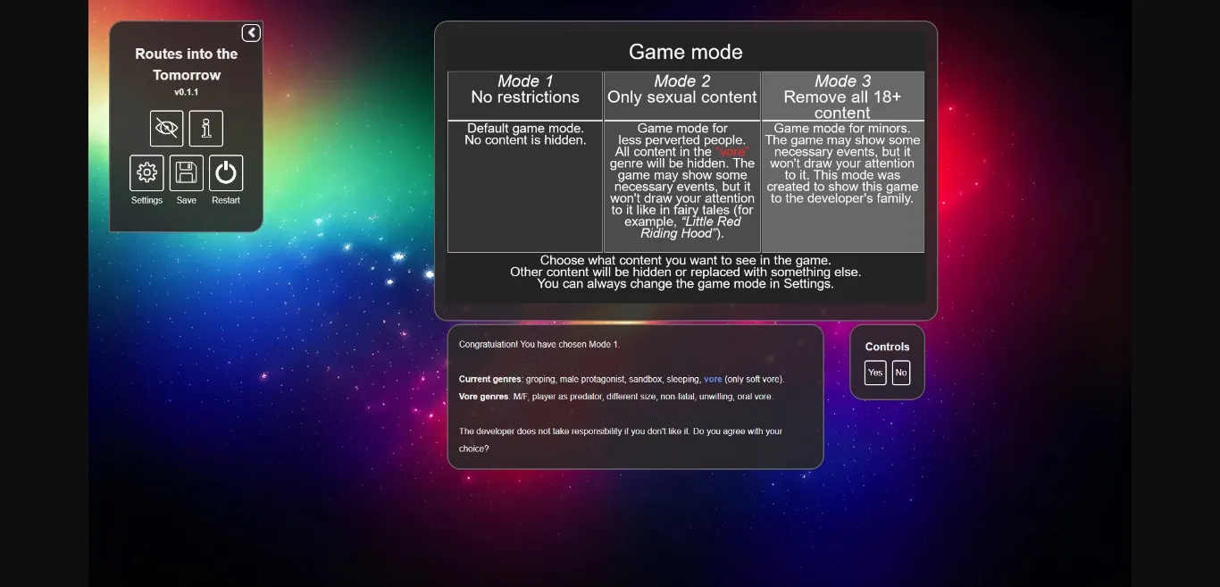 HTML Routes into the Tomorrow [v0.1.1] [Voytsik] | Free Adult Games