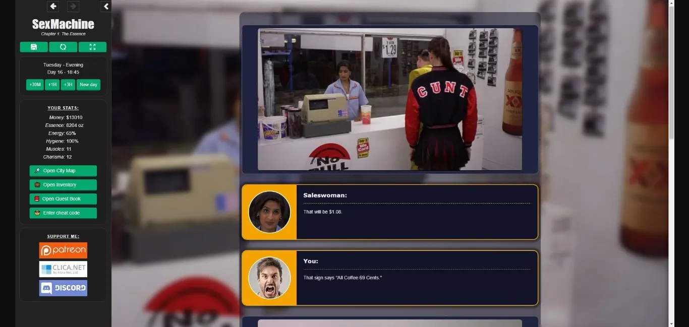 HTML SexMachine [Ch.2 v0.1.1] [SupremeAI] | Free Adult Games