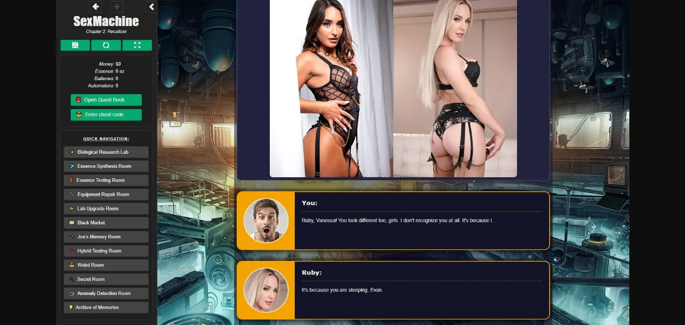HTML SexMachine [Ch.2 v0.1.1] [SupremeAI] | Free Adult Games