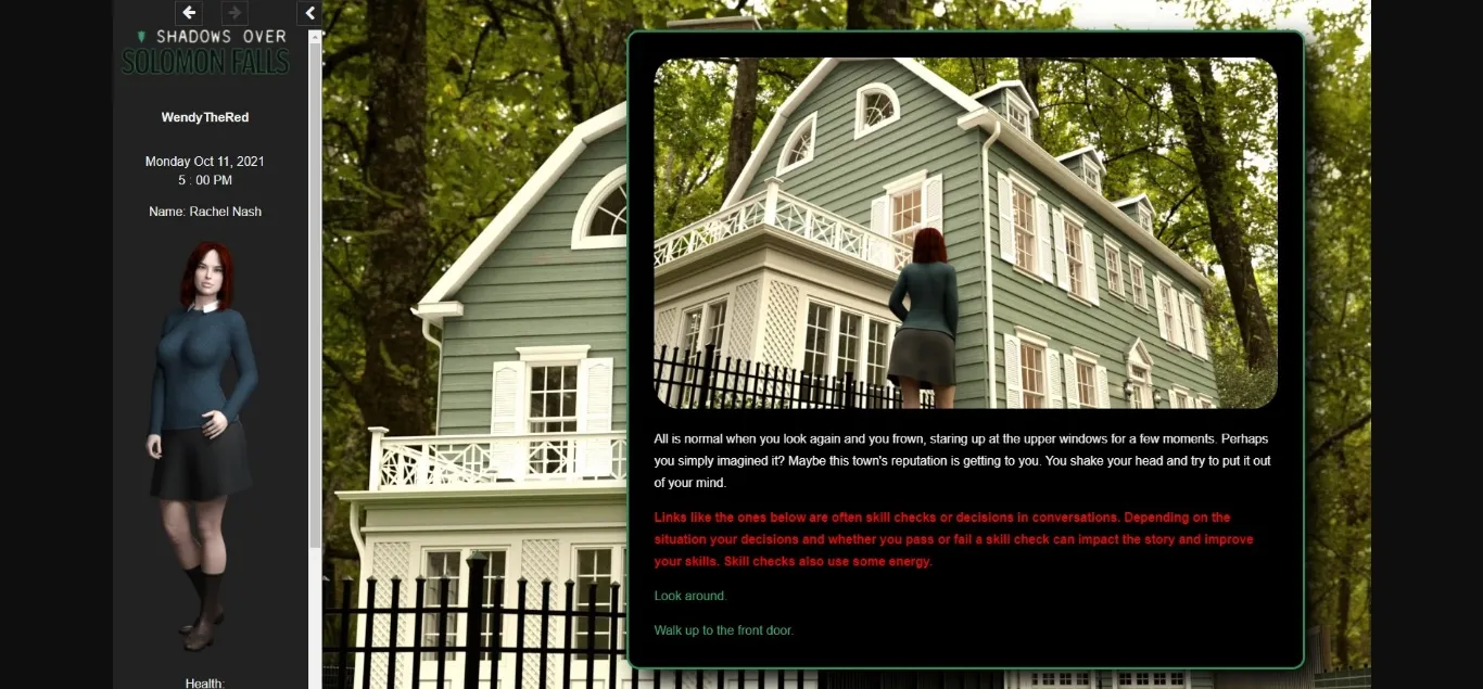 HTML Shadows Over Solomon Falls [v0.4] [Wendythered] | Free Adult Games