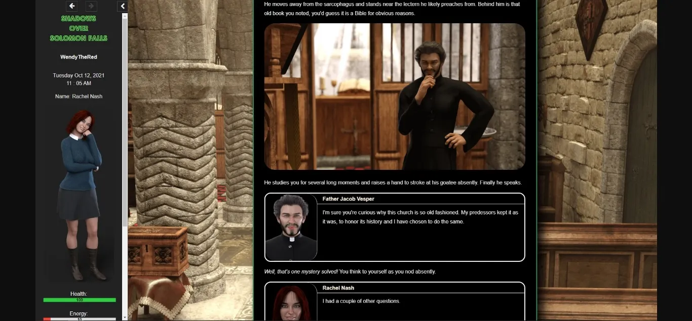 HTML Shadows Over Solomon Falls [v0.4] [Wendythered] | Free Adult Games