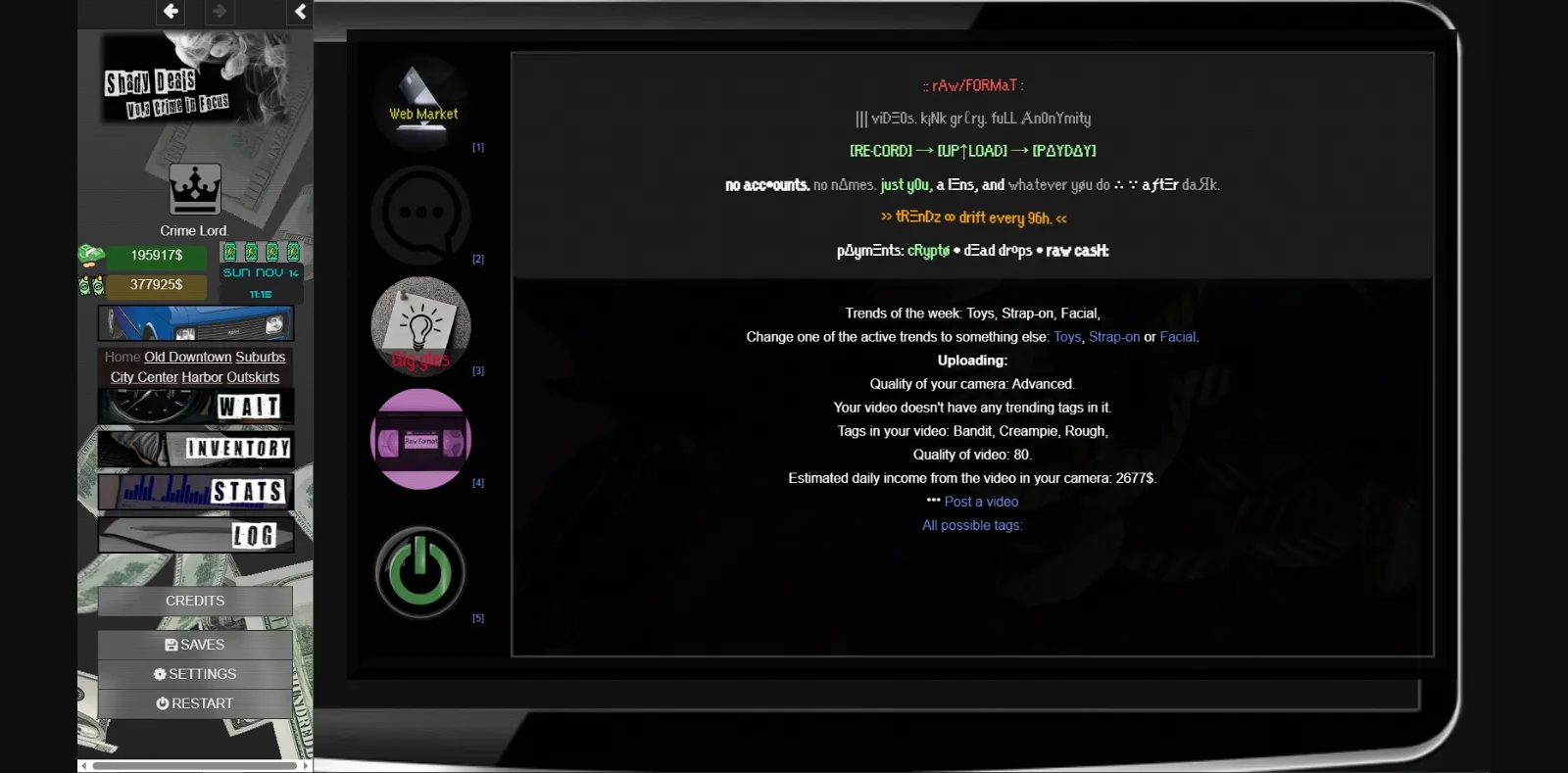 HTML Shady Deals [v0.3.4] [Kroo] | Free Adult Games